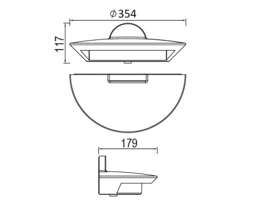 Настенный светильник уличный  W1880L S Oasis Light