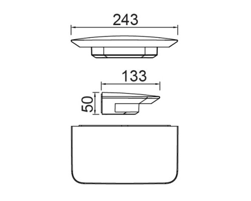 Настенный светильник уличный  W1881S S Oasis Light
