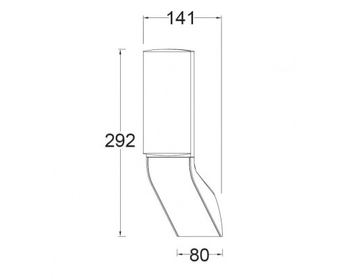 Настенный светильник уличный  W1886 Gr Oasis Light