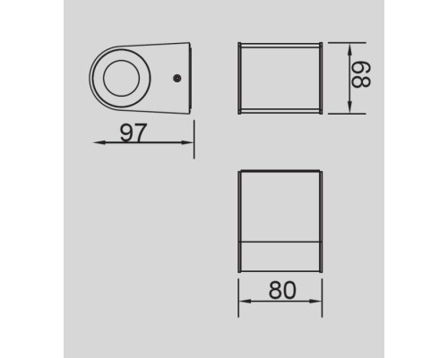 Архитектурная подсветка TUBE LED W1890S SS Oasis Light