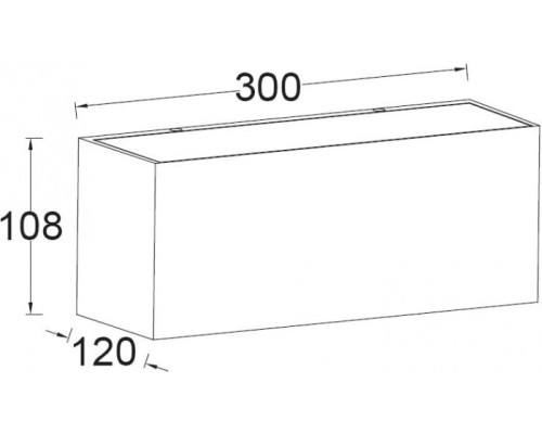 Архитектурная подсветка TUBE LED W1891L-3K Gr Oasis Light