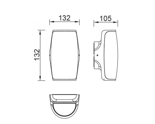 Настенный светильник уличный  W1899 Gr Oasis Light