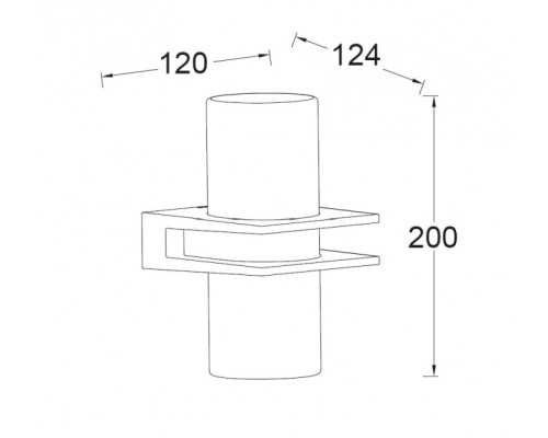 Настенный светильник уличный  W1929 Gr Oasis Light