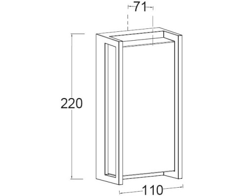 Настенный светильник уличный WiZ W1930 WiZ Gr Oasis Light