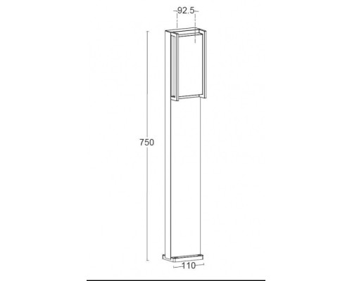 Наземный светильник QUBO W1930-750-3K Gr Oasis Light