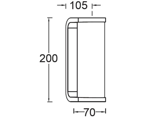 Настенный светильник уличный TUBE LED W1936 Gr Oasis Light