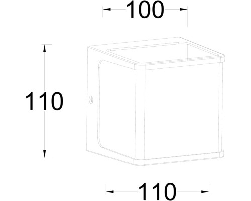 Настенный светильник уличный GEOMETRY W1970 Gr Oasis Light