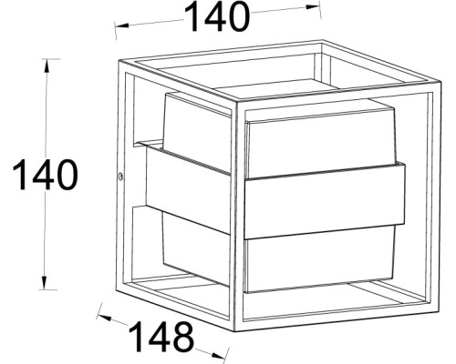Настенный светильник уличный BRISBANE LED W1992 Gr Oasis Light