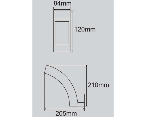 Настенный светильник уличный COBRA l W2141 Gr Oasis Light