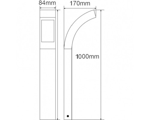 Наземный светильник  W2144-1000 S Oasis Light