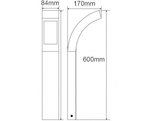 Наземный светильник  W2144-600 S Oasis Light
