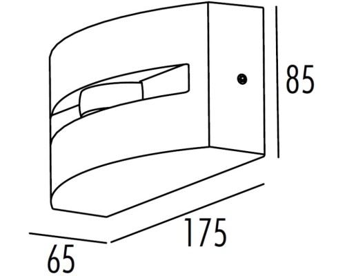 Настенный светильник уличный TUBE LED W2190 Bl Oasis Light