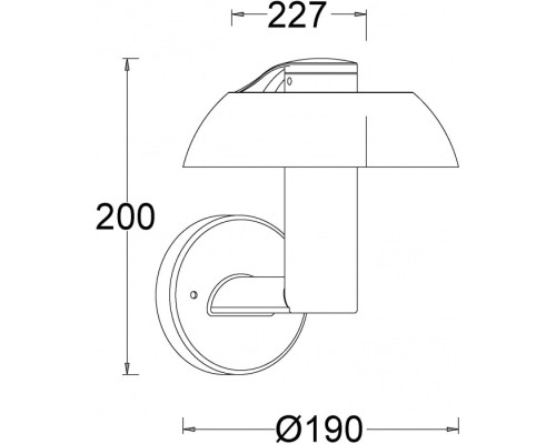 Настенный светильник уличный SPRIL W2251S R Oasis Light