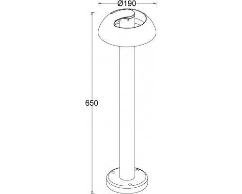 Наземный фонарь SPRIL W2252S-650 CB Oasis Light
