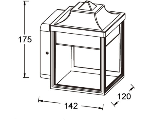 Настенный светильник уличный UNITE W2401 Bl Oasis Light