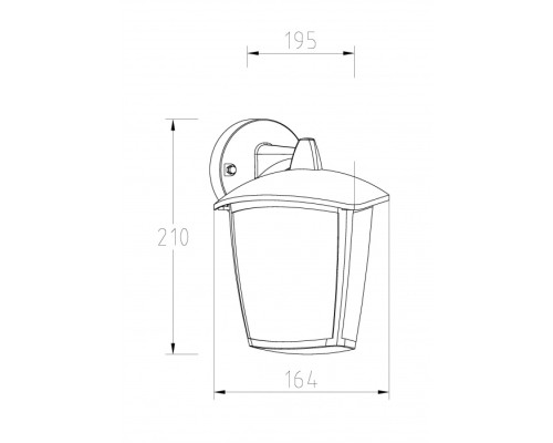 Настенный фонарь уличный  W2622 R Oasis Light
