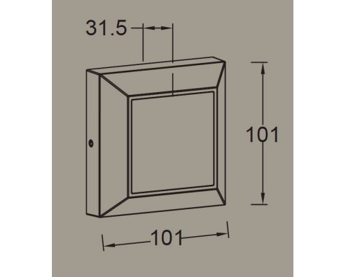 Настенный светильник уличный  W4021 Gr Oasis Light
