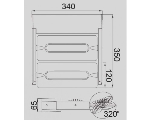 Настенный светильник уличный  W6144-2 Gr Oasis Light