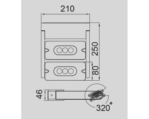 Настенный светильник уличный  W6144S-2 Gr Oasis Light