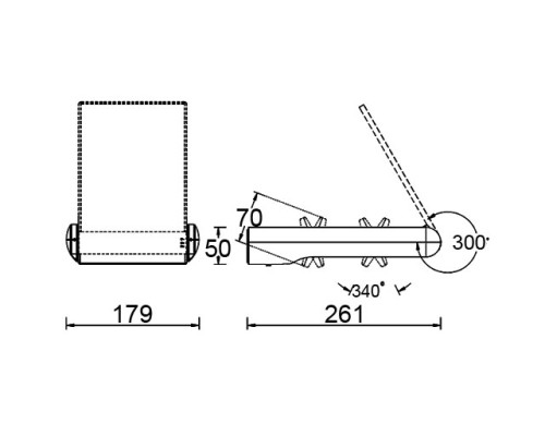 Уличный консольный светильник  W6144S-2-SL S Oasis Light