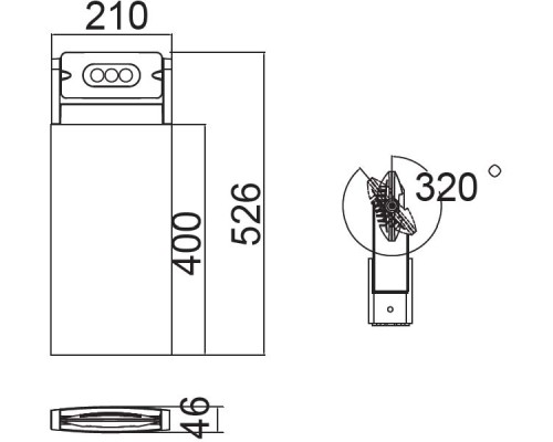 Наземный фонарь LEDSPOT W6146S-1-526 R Oasis Light