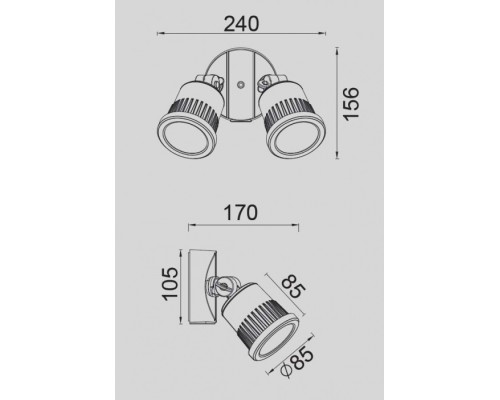 Прожектор уличный  W6158 Gr Oasis Light