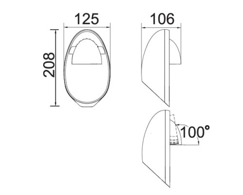 Настенный светильник уличный  W6160 S Oasis Light