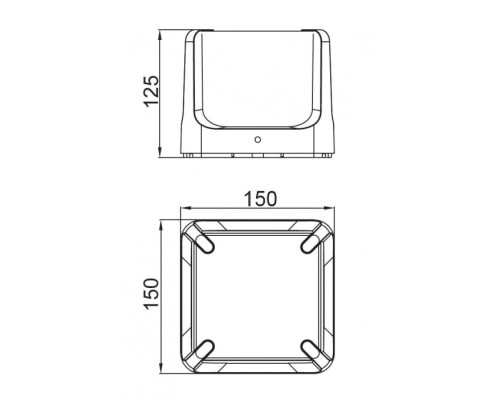 Настенный светильник уличный  W6166 Gr Oasis Light