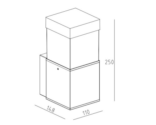 Настенный светильник уличный  W61851 Gr Oasis Light