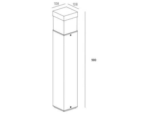Наземный светильник  W61852-900 Gr Oasis Light
