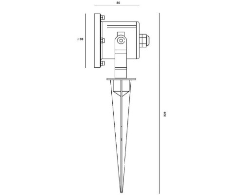 Грунтовый светильник HUMBERG W77165 SS Oasis Light