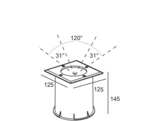 Встраиваемый светильник уличный ВСТРАИВАЕМЫЕ СВЕТИЛЬНИКИ W77245 SS Oasis Light