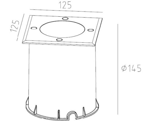 Встраиваемый светильник уличный ВСТРАИВАЕМЫЕ СВЕТИЛЬНИКИ W77248 SS Oasis Light