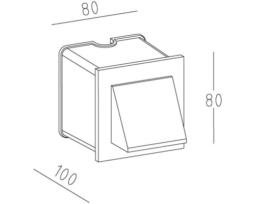Настенный светильник уличный TUBE LED W78029 S Oasis Light