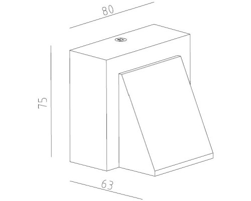 Настенный светильник уличный TUBE LED W78029A Gr Oasis Light