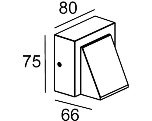 Настенный светильник уличный TUBE LED W78029A V Oasis Light