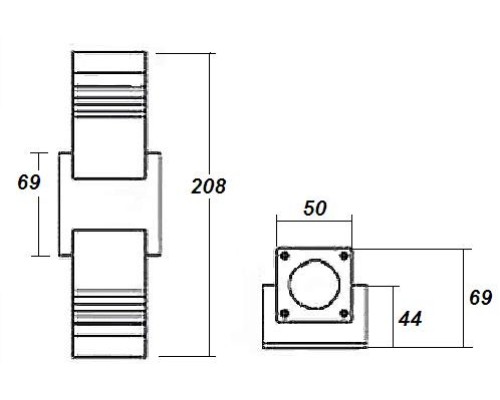 Настенный светильник уличный TUBE LED W78052 Gr Oasis Light