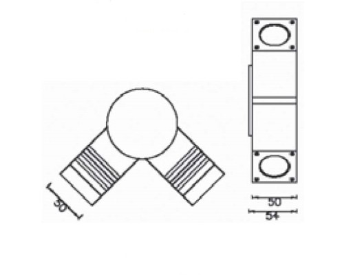 Настенный светильник уличный TUBE LED W78053 Gr Oasis Light