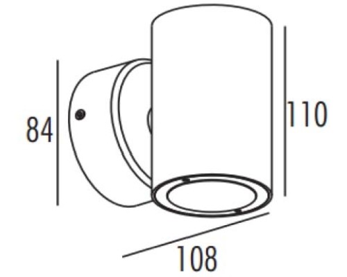 Настенный светильник уличный TUBE LED W78064 S Oasis Light