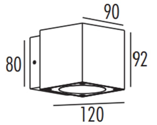 Настенный светильник уличный TUBE LED W78116 S Oasis Light
