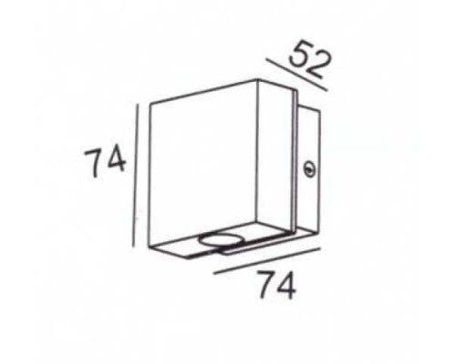 Настенный светильник уличный TUBE LED W78328 S Oasis Light