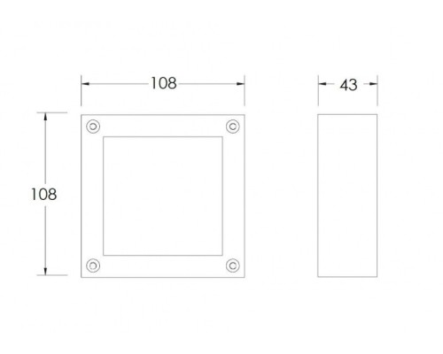 Настенный светильник уличный  W91480 S Oasis Light