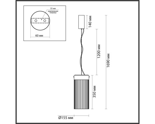 Подвесной светильник Pillari 5047/10L Odeon Light