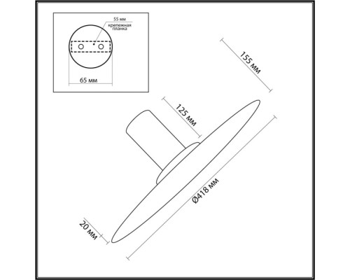 Настенно-потолочный светильник Stoflake 5078/35L Odeon Light