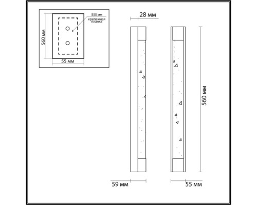 Настенный светильник Mirada 6681/12WL Odeon Light