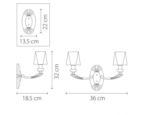 Бра RAMO 690622 Osgona