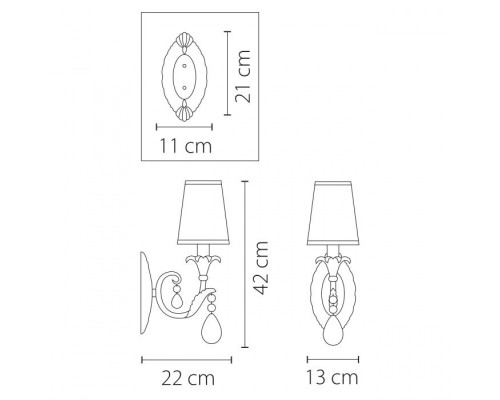 Бра Cappa 691612 Osgona
