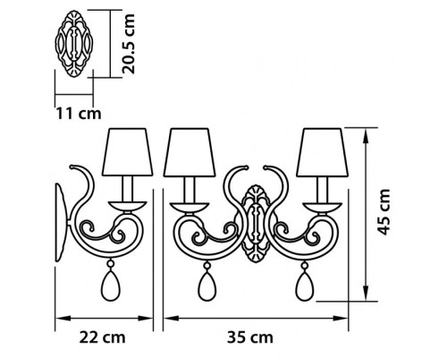 Бра RICERCO 693624 Osgona