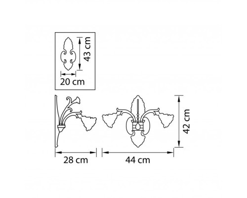 Бра Rosata 696622 Osgona