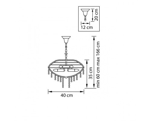 Подвесная люстра Classic 700090 Osgona